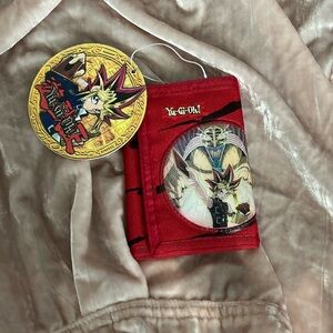 NEW Yu-Gi-Oh!    RED TRIFOLD WALLET  BOYS 3+ NETWORK  1996